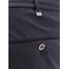 Kinetic fabric trouser with internal drawstring