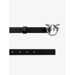 Love berry leather belt with love birds buckle