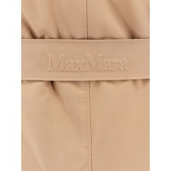 Cotton blend c trench with leather buckles