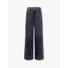 Loose fit black denim trouser