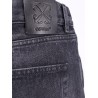 Loose fit black denim trouser