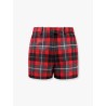 Tartan wool shorts with  check'n'dior motif