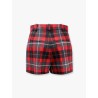 Tartan wool shorts with  check'n'dior motif
