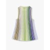 Multicolor viscose blend top with sequins