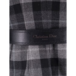 Madras blazer with belt and removable scarf
