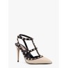 Rockstud leather slingback with iconic studs