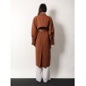 Cosimo oversize wool blend coat with water repellent effect