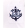 Acacia cotton t-shirt with breast pocket and embroidery