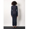 Knitted ribbed long dress