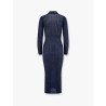 Knitted ribbed long dress