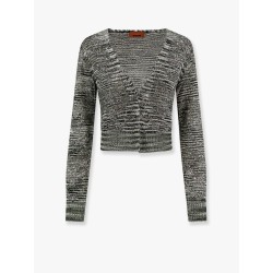 Multicolor viscose blend cardigan