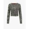 Multicolor viscose blend cardigan