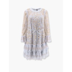 Mini dress with sequins embroidery