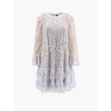 Mini dress with sequins embroidery