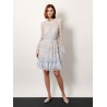 Mini dress with sequins embroidery
