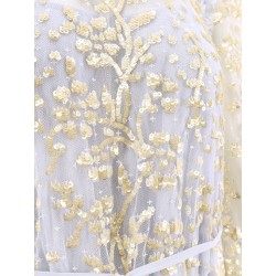 Mini dress with sequins embroidery