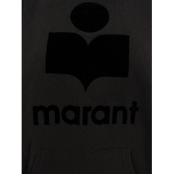 Mansel cotton sweatshirrt with flocked logo