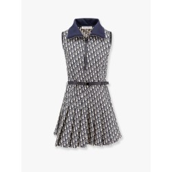 Dres with belt and dior oblique motif
