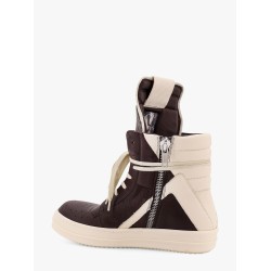 Geobasket leather sneakers with maxi tongue