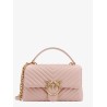 Love lady matelassé leather handbag with love birds buckle
