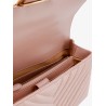 Love lady matelassé leather handbag with love birds buckle