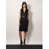 Vittor midi dress with silk insert