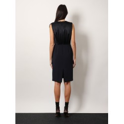 Vittor midi dress with silk insert
