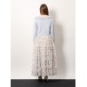 Alpaca and wool cardigan with rhinestones