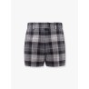 Tartan wool shorts with  check'n'dior motif