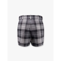 Tartan wool shorts with  check'n'dior motif