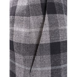 Tartan wool shorts with  check'n'dior motif