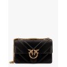 Love one classic matelassé leather shoulder bag with love birds buckle