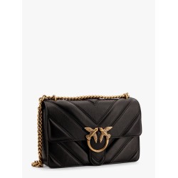 Love one classic matelassé leather shoulder bag with love birds buckle