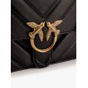 Love one classic matelassé leather shoulder bag with love birds buckle
