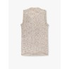 Multicolor viscose blend top with sequins
