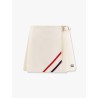 Plissé wool and mohair skirt