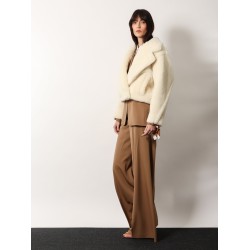 Oggeri alpaca fur and virgin wool jacket