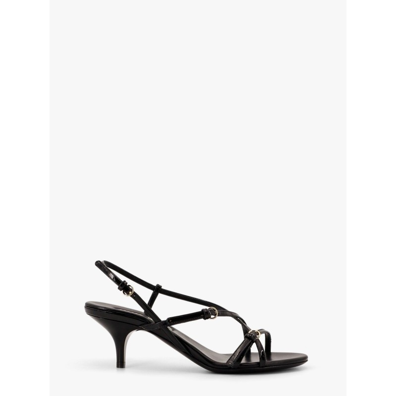 Patent leather sandals