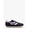 Low-top suede and mesh sneakers