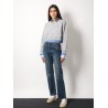 Cotton sweatshirt with miu miu patch