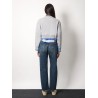 Cotton sweatshirt with miu miu patch
