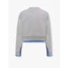 Cotton sweatshirt with miu miu patch