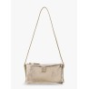 Laminated leather pouch with shoulder strap