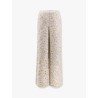 Multicolor viscose blend trousers with sequins