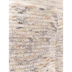 Multicolor viscose blend trousers with sequins