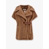 Lanos 04 alpava and cashmere cape with belt