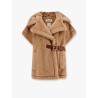 Lanos 04 alpava and cashmere cape with belt