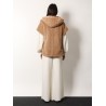 Lanos 04 alpava and cashmere cape with belt