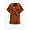 Lanos 04 alpava and cashmere cape with belt