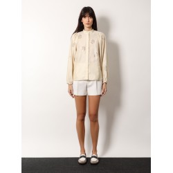 Caladio distressed fabric shirt